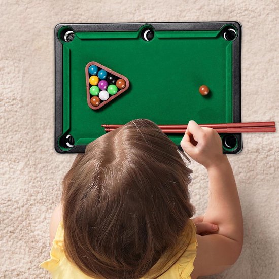 Mini Pooltafel - Binnen Buiten - Spelplezier Thuis - Educatief Ontwerp - 32 cm - Niet Gespecificeerd van mini — afbeelding 3
