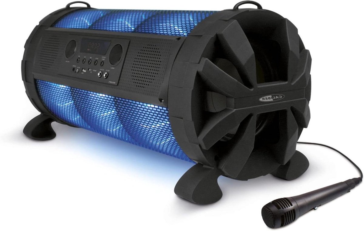 Bluetooth Speaker - Draadloze Set - Muziek en Zang - Met Microfoon - 8 Uur Batterij - Zwart