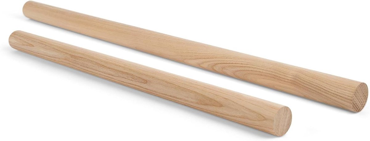 Essenhouten staaf - Ronde houten stok - Doe-het-zelf projecten - Glad geschaafd hout - 40 x 900 mm - Naturel