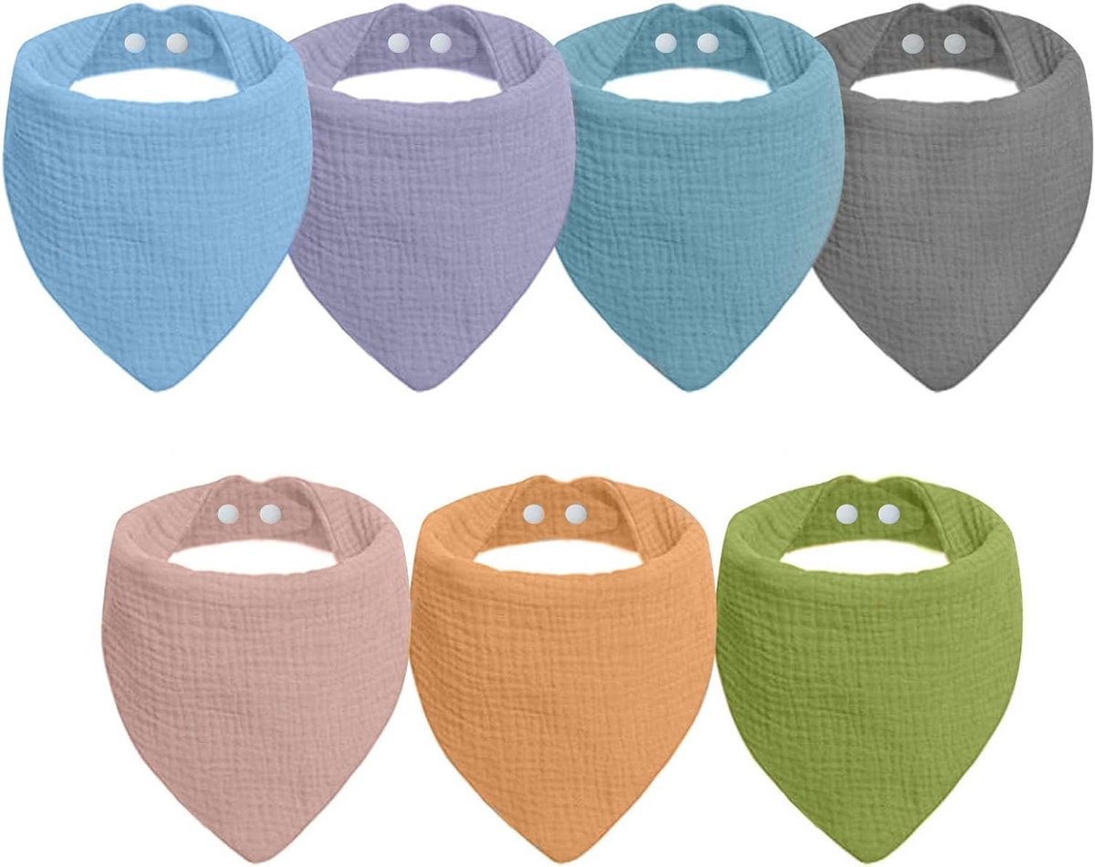 100% Katoenen Newborn Babylap, Unisex en Ultra Absorberend, Perfect voor Teething en Eten, Multikleurig en Ideaal voor Spelen en Creatieve Activiteiten