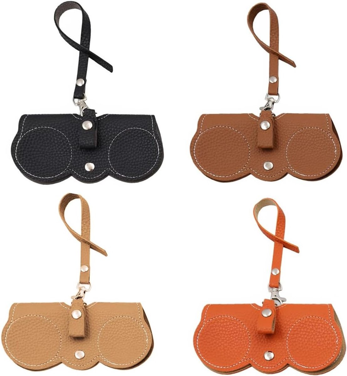 Set van 4 Zachte Brilhoezen voor Zonnebrillen en Optische Brillen - Bescherming en Stijl
