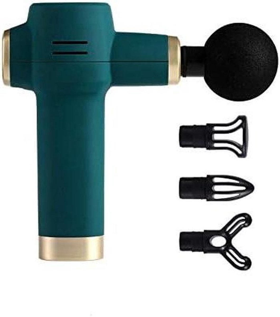 Massagepistool - Mini massageapparaat - Spierherstel - Compact en lichtgewicht - 4 snelheden - Grijs