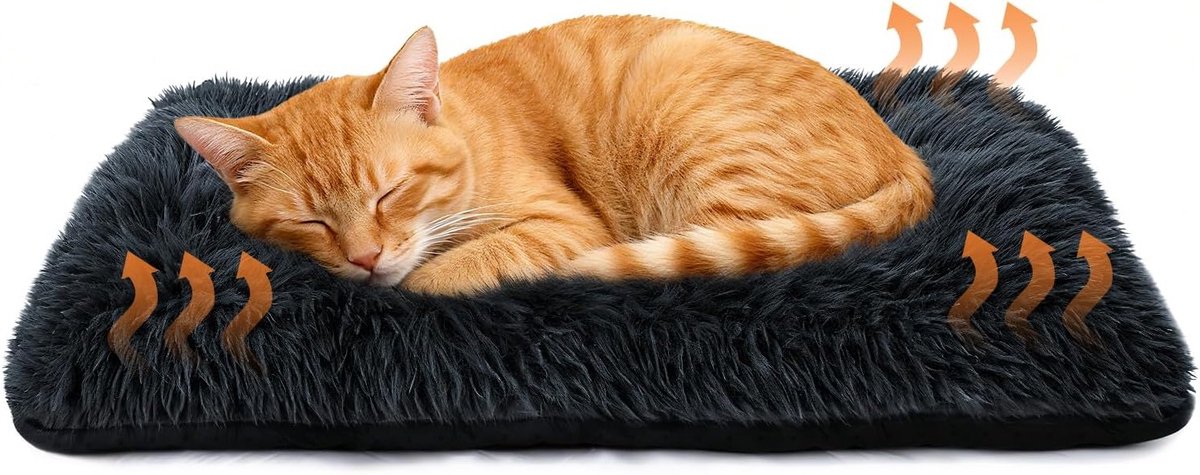 Zelfverwarmend Kussen voor Reizen, Dieren en Huisdieren, Thermisch Dekentje met Antislip Onderkant, Wasbaar en Comfortabel voor Katten en Honden
