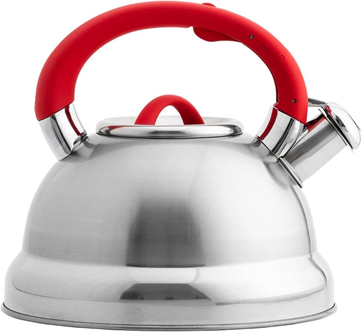 Kookpan met fluitje - Waterkoker Inductie - Water Koken - Roestvrij staal - 3000 ml - Zilver