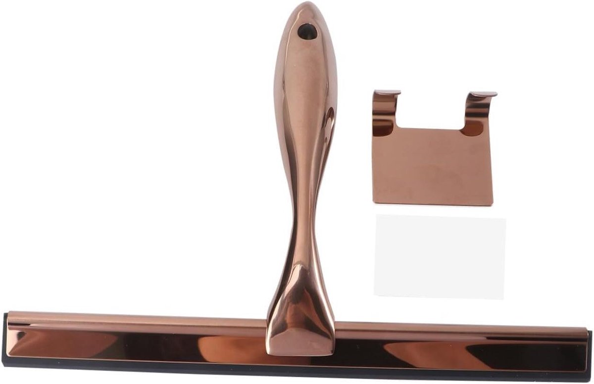 Douchewisser - Raamwisser Glaswisser - Badkamer Reinigen - Ergonomisch Ontwerp - 25 cm - Roségoud