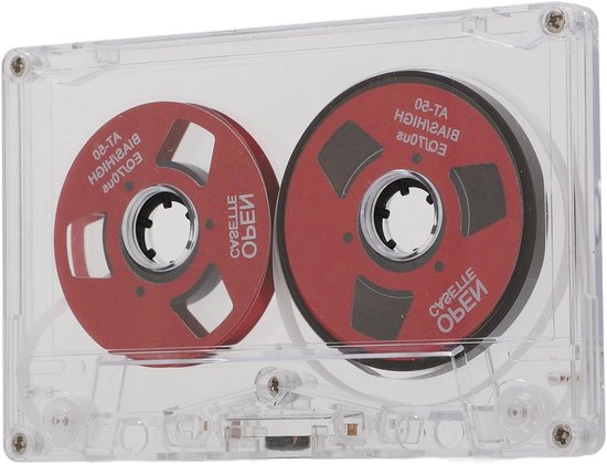 SnelShoppen - Lege Cassetteband, 50 Minuten Normale Bias Reel-to-Reel Geluidsopname Tape, Draagbaar in Transparante Doos met Papier, Muziekopname voor van Snelshoppen — afbeelding 4