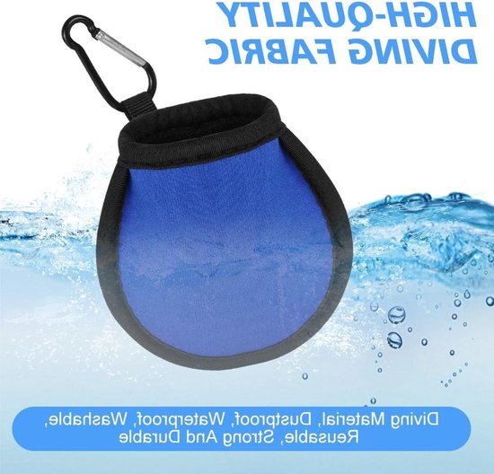 Waterdichte Golfbal Reinigingszak met Carabiner en Dubbele Laag, Ideaal voor Golfaccessoires en Cadeaus voor Mannen en Vrouwen — afbeelding 3