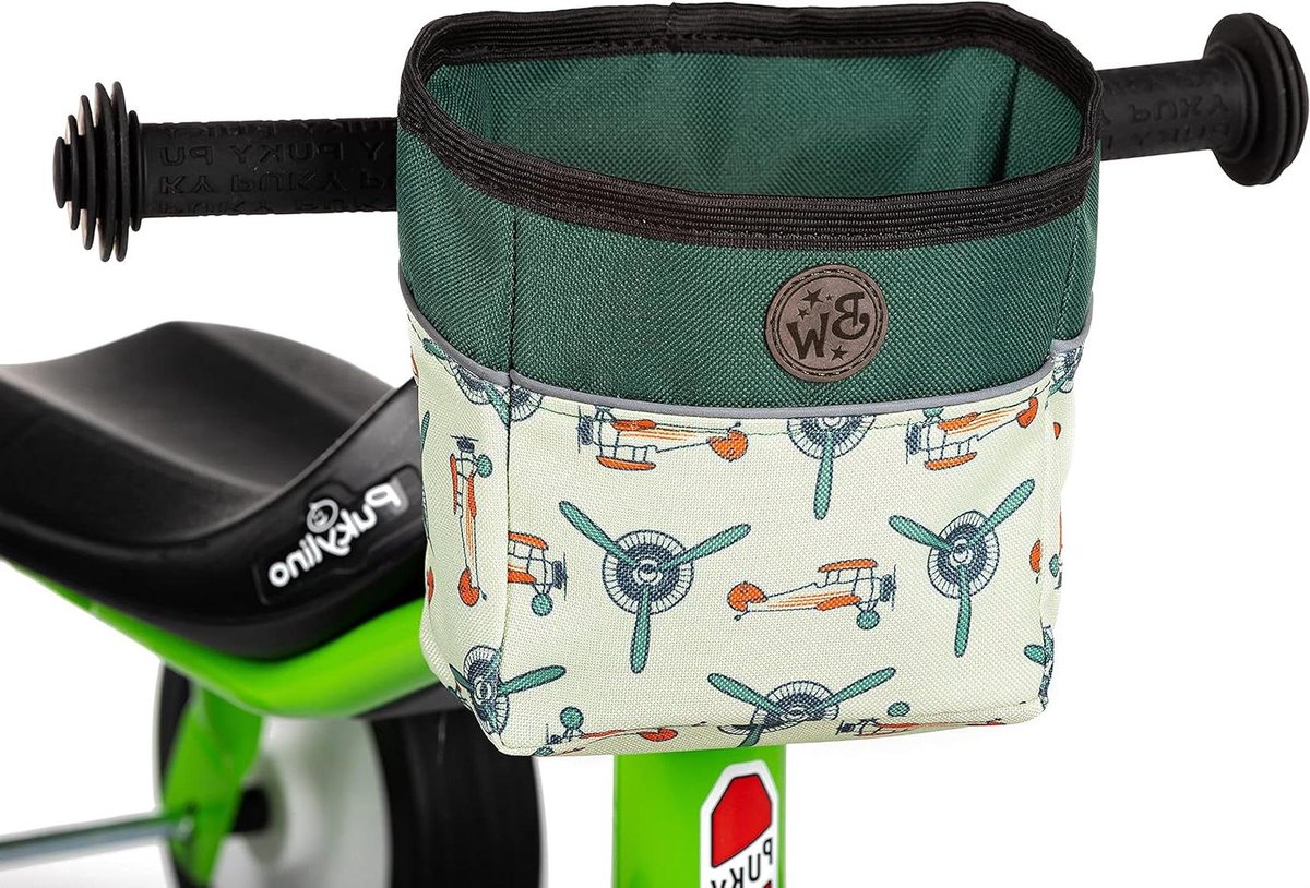 BAMBINIWELT Stuurtas voor Pukylino Wutsch Fitsch Puky OFFEN stuurmand voor driewieler loopfiets glijvoertuigen fietstas (model 26)