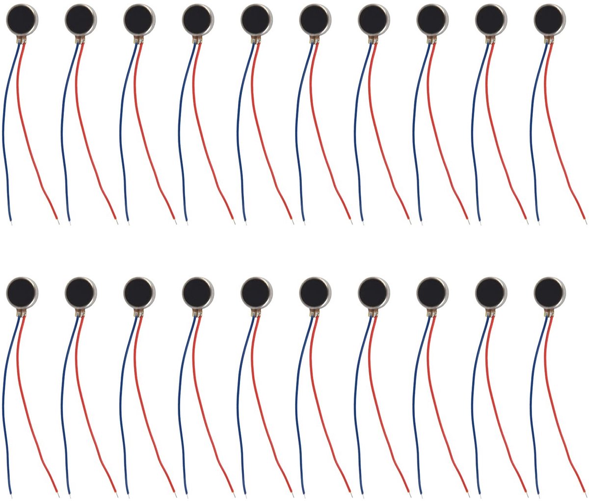 Dailygoody - Trillingsmotor voor Mobiele Telefoons - Mini-vibratiemotoren - 20 Stuks - Platte Trilmotor - Geschikt voor Mobiele Cellen - Ideaal voor H..