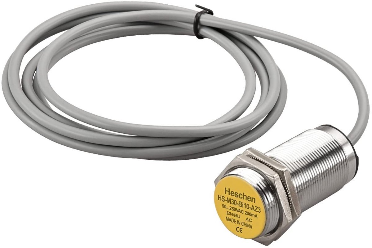 Dailygoody - Inductieve Nabijheidssensorschakelaar - 10mm - Ingebed Cilindrisch Type - AC90-250V - 400mA - Voor Magnetische Metalen - Geschikt voor Di...