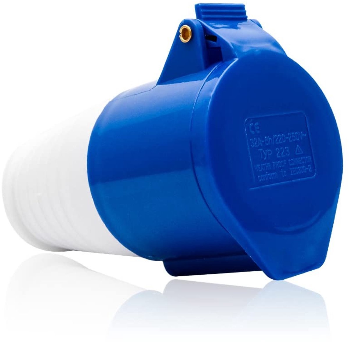 Dailygoody - 3-polige stekker - Industrieel stopcontact - IP44 - Blauw - Outdoor adapterkabel - 16 A/32 A geschikt voor zware toepassingen