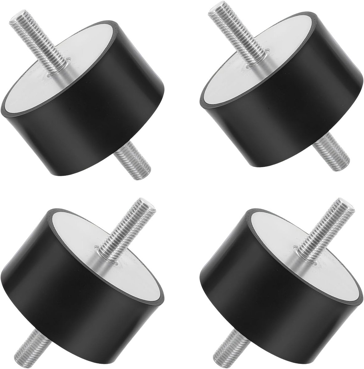 Rubber Buffer M8 - 4 Stuks Antivibratie Demper voor Waterpompen, Shock Absorber en Geluidsisolatie, 30x30, M8 x 23