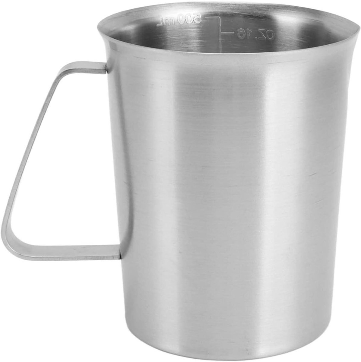 Melkopschuimkan - Koffiekan - Koffiebereiding - Lekvrij ontwerp - 500 ml - Zilver