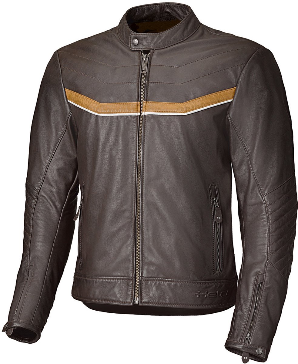 Held Heyden Bruin Beige Leren Motorjas - Jas
