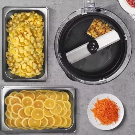 Keukenmachine - Groentesnijder Kaasrasp - Maaltijden Bereiden - 5 Liter Capaciteit - 600W Vermogen - Zilver — afbeelding 4
