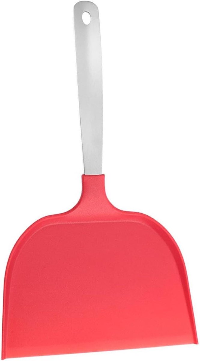 Omelet Spatel - Pannenkoek Flipper - Koken Bakken - Extra Brede Kop - 30 x 20 cm - Rood