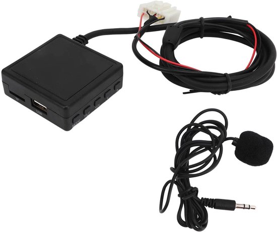 Auto Bluetooth Adapter - Muziek Ontvanger - Muziek Streamen Auto - Ruisonderdrukking - 13 x 10 x 4 cm - Zwart — afbeelding 3