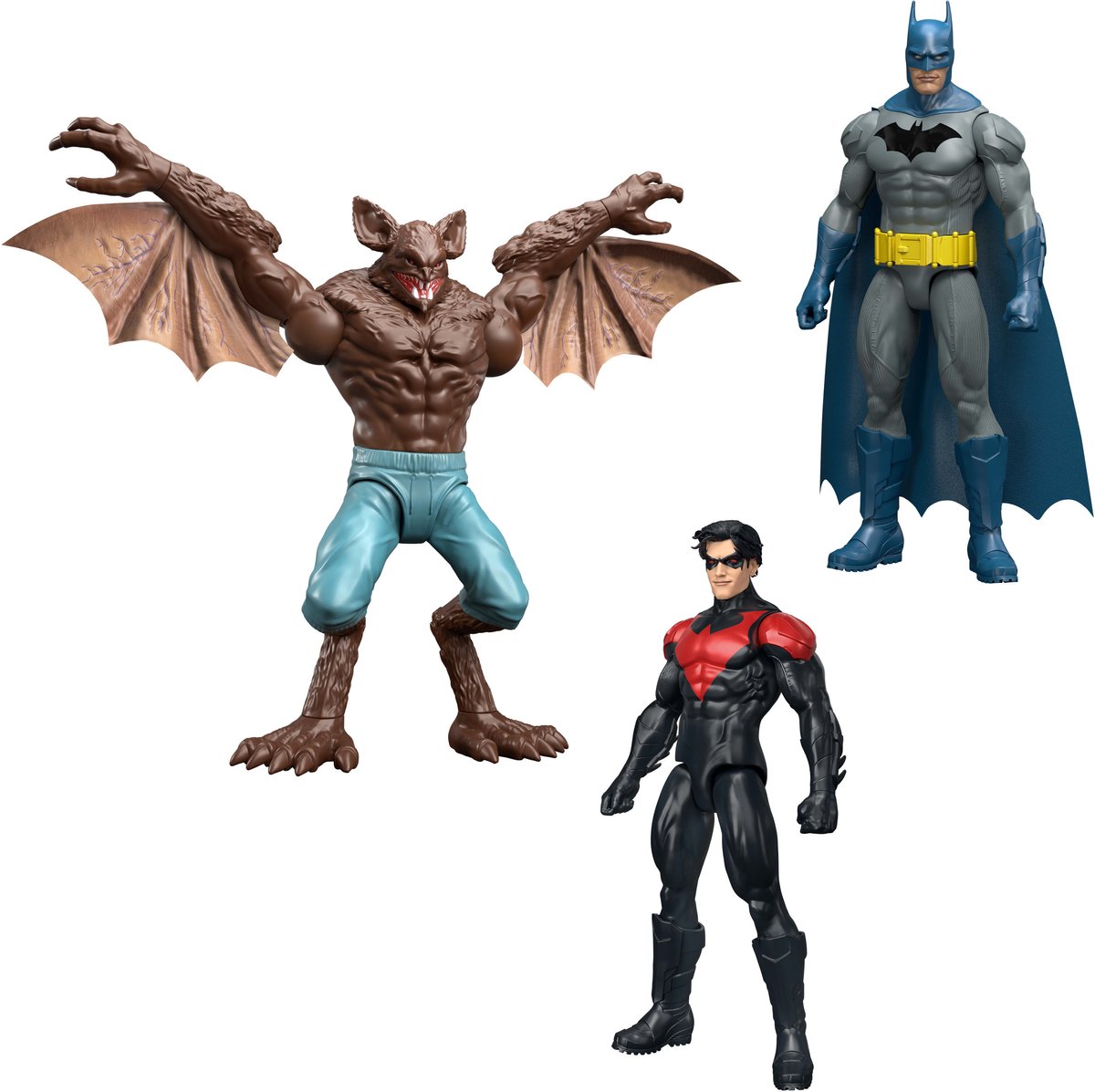 DC Comics DC Batman & Nightwing vs Man-Bat 3-Pack