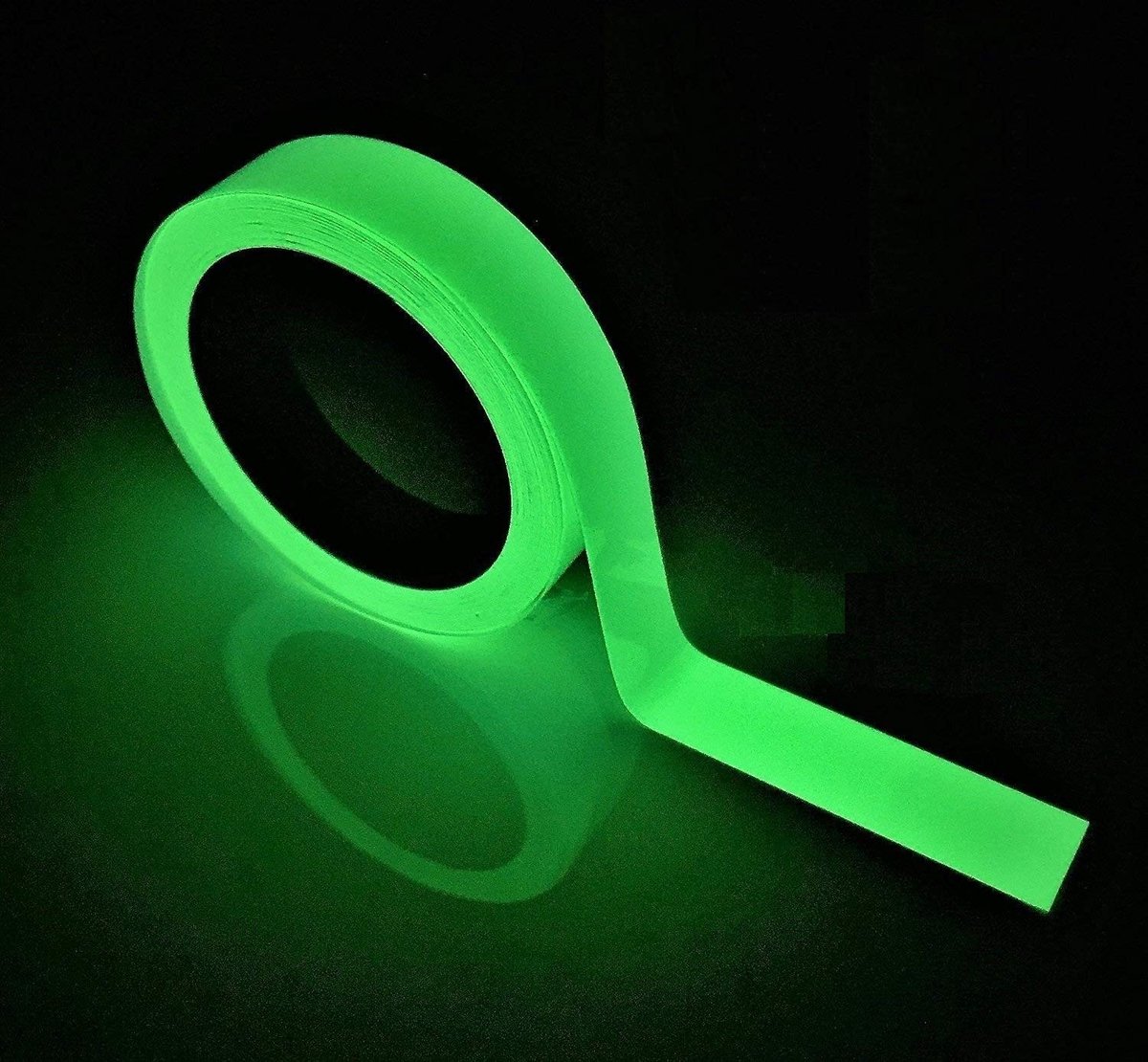 Dailygoody - Solidchoice - Dailygoody - Fluorescerende Tape - Veiligheidsmarkering - Waterdicht - Groen - Decoratie - Ideaal voor binnen en buiten - 1 cm x 10 m