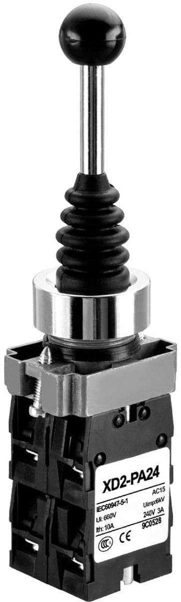 Dailygoody - Monolever Joystick Schakelaar - 4NO - Momentary Type - AC 600V - Voor bediening - Compact formaat