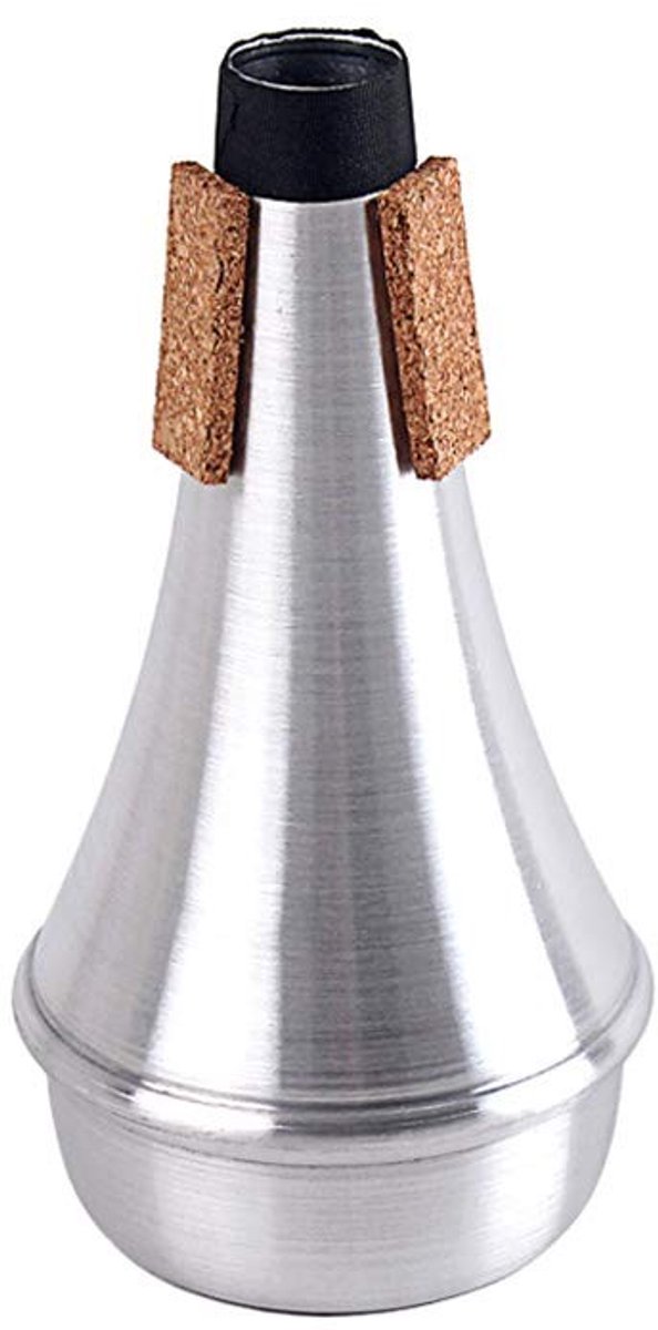 Dailygoody - Professionele trompet - Lichtgewicht mute - Zilver - Geluidsdemping - Perfect voor nachtoefeningen - Geschikt voor alle trompetten