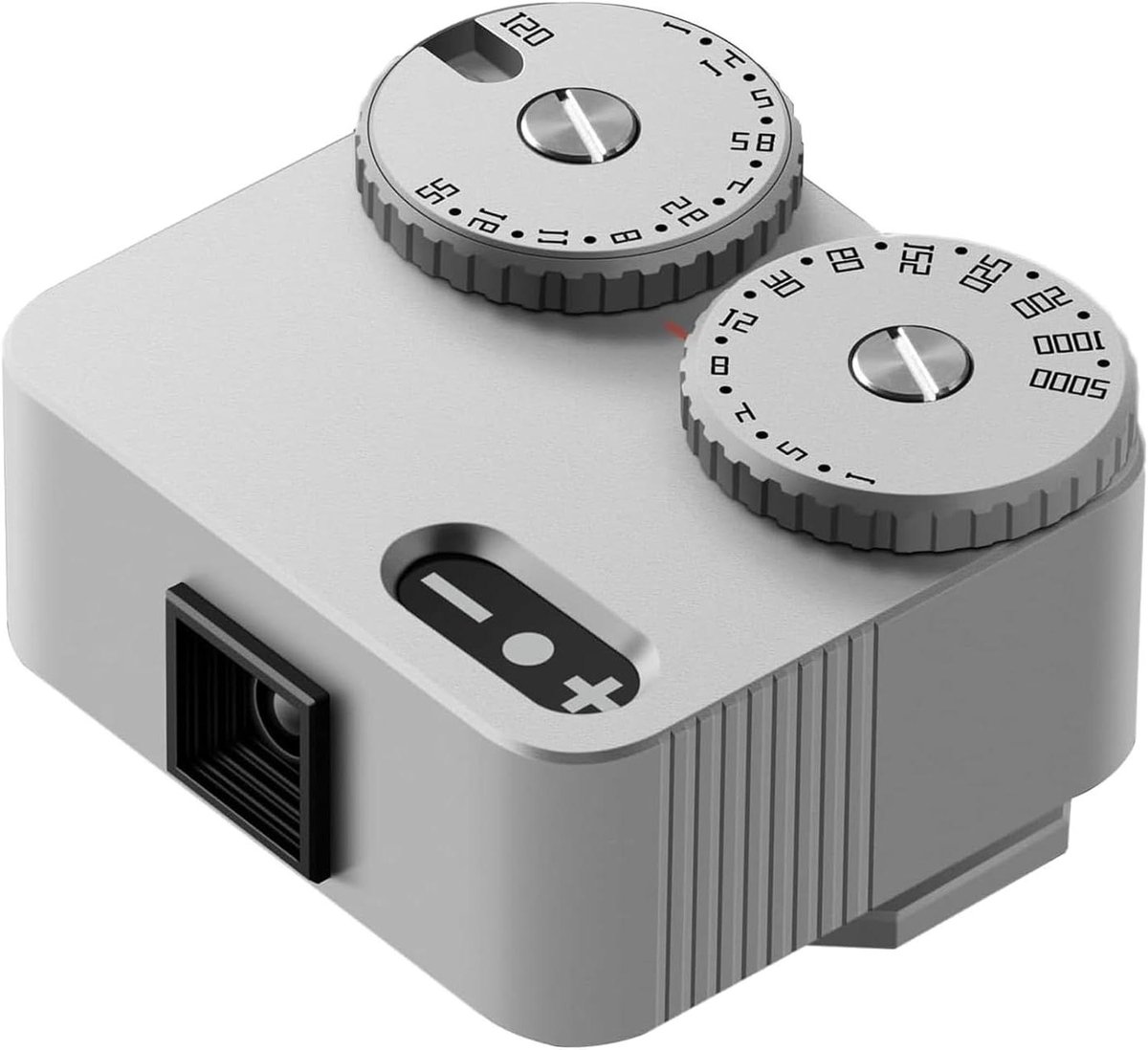 Lichtmeter Camera - Belichtingsmeter Fotografie - Foto Belichting - Verstelbare Koude Schoen - 40x40x13mm - Zilverkleurig