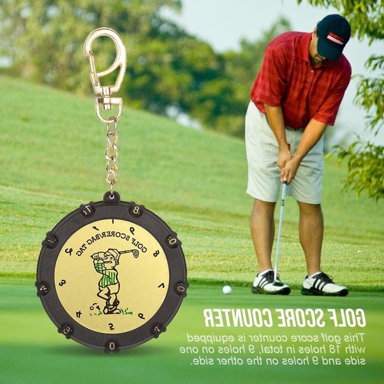 Golf Score Keeper met 18 Holes, Handige Clip en Ronde Stroke Teller voor Nauwkeurige Scores van GOLF — afbeelding 2