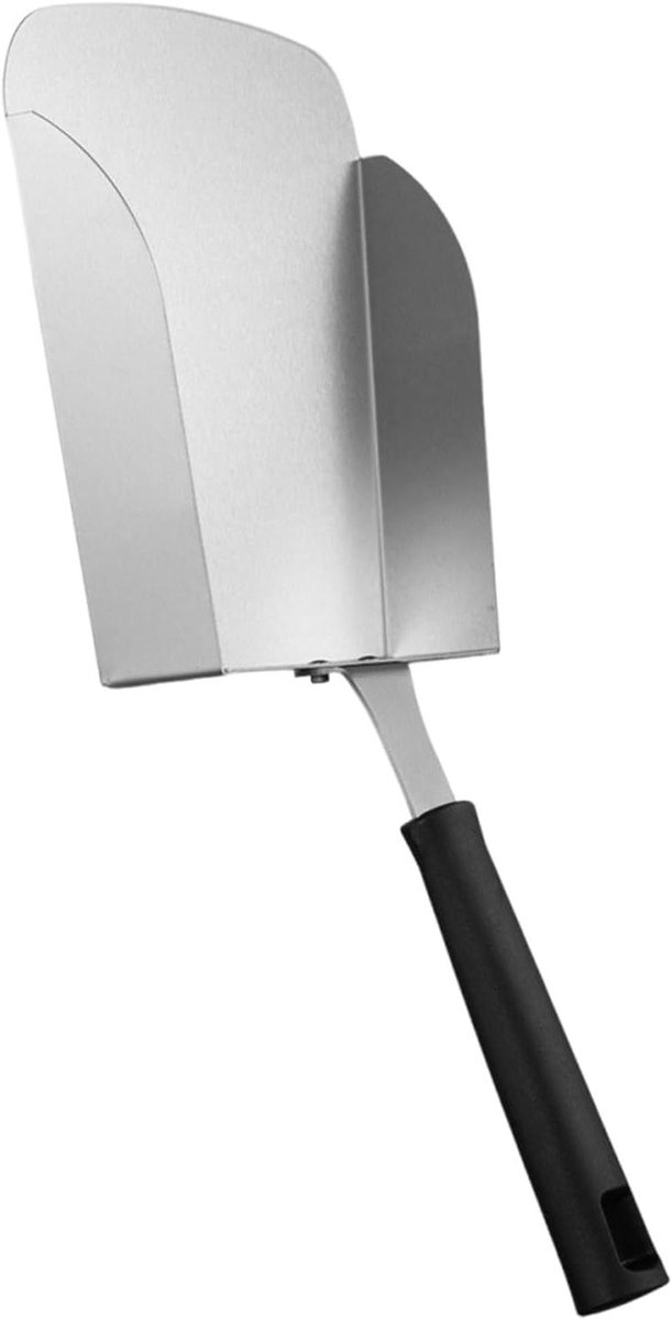 BBQ Spatel - Grill Flipper - Buiten Koken - Anti-Scalding Handvat - 38.8 x 19.3 cm - Zwart