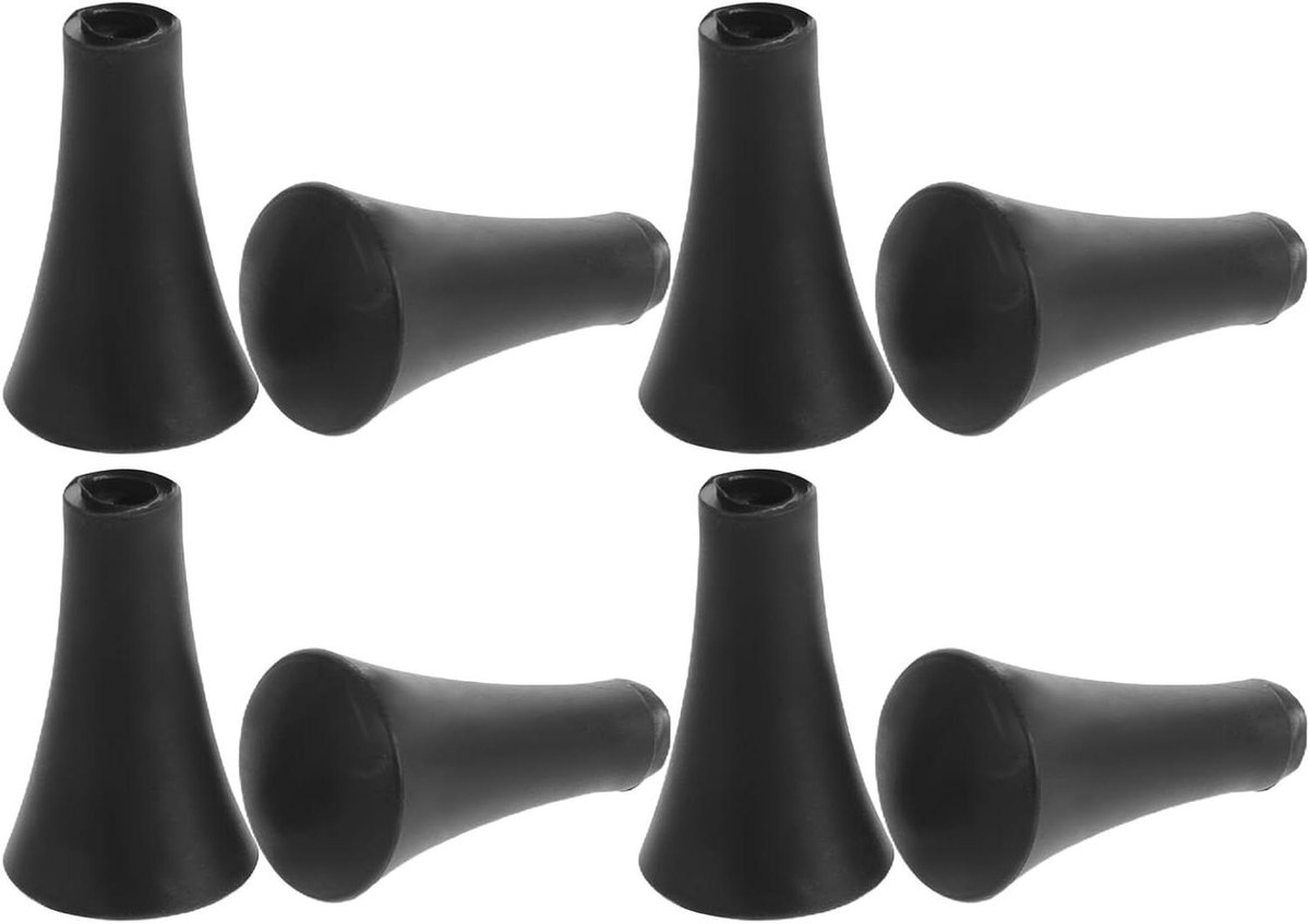 Siliconen Eindkapjes - Vervangende Dopjes - Motor Telefoonhouder - Herstelt Klemkracht - 2.8 cm - Zwart