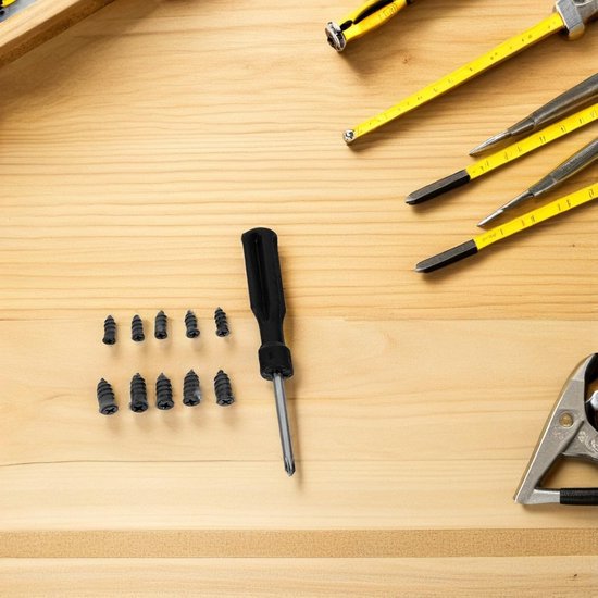 Bandenreparatieset - Reisgereedschap - Onderweg Repareren - Universele Compatibiliteit - 30 Pluggen - Zwart — afbeelding 5