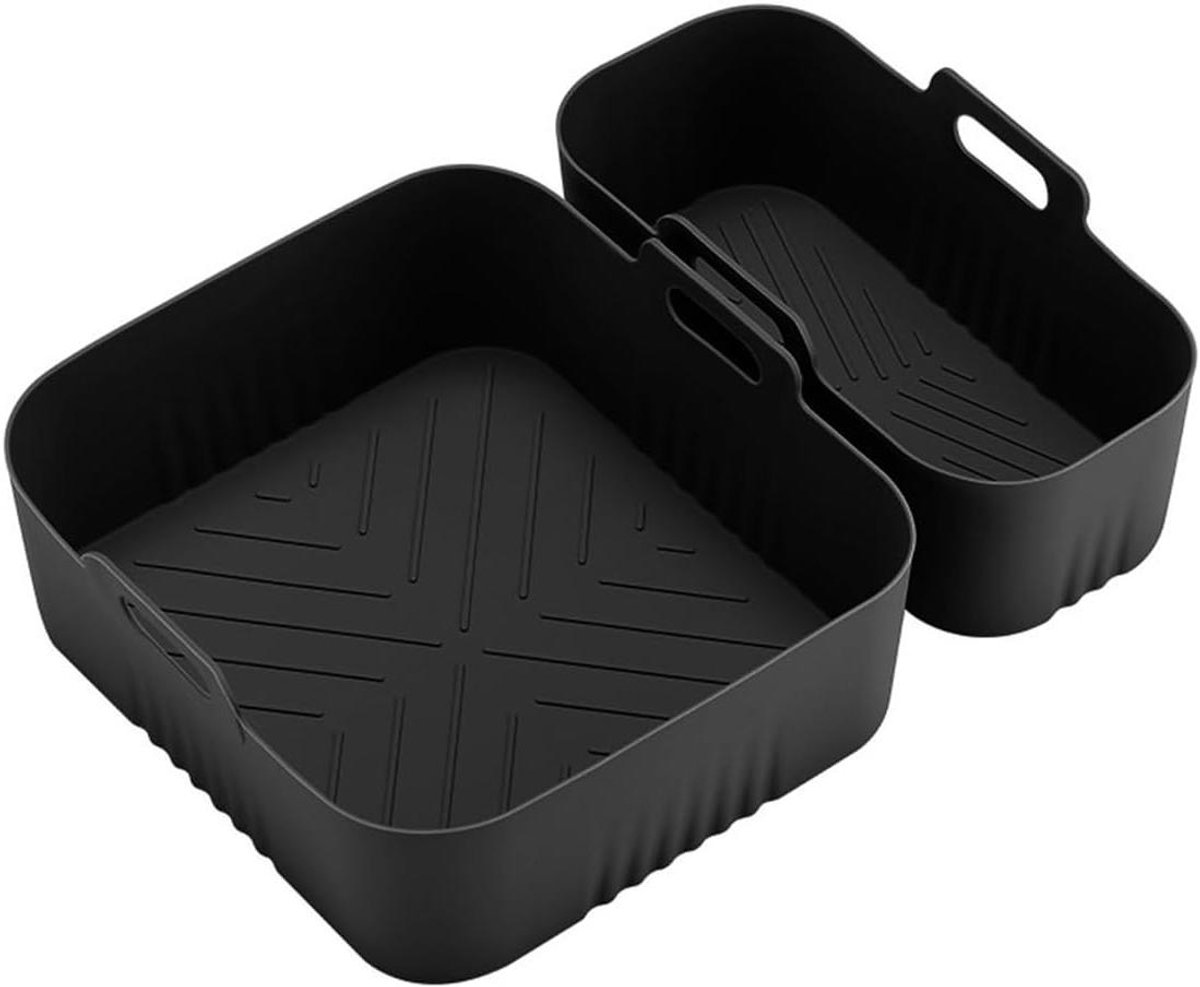 Airfryer Siliconen Bakvorm - Airfryer Mand Voering - Gezonder Koken - Hittebestendig Materiaal - 21 x 19 x 8 cm