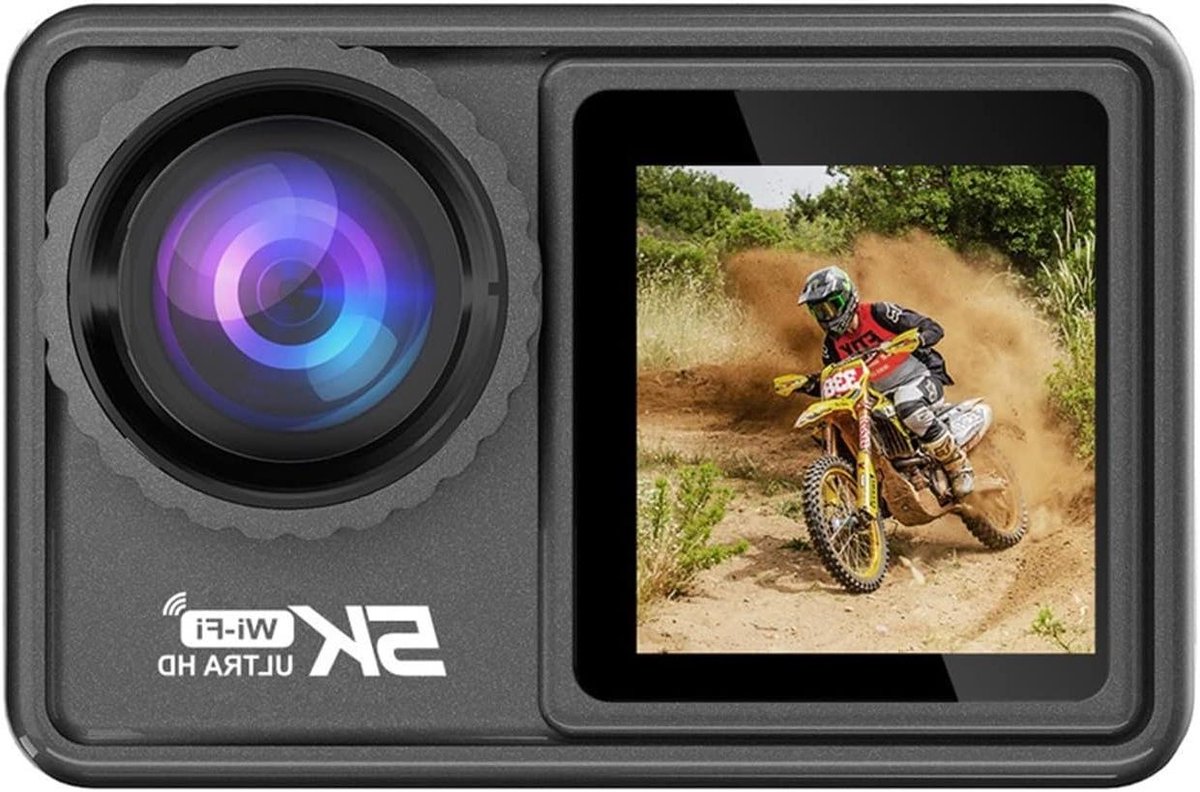 Actiecamera 48MP Zoom - Sportcamera Vlogcamera - Video Opnemen - Elektronische Stabilisator - 170° Groothoek - Zwart