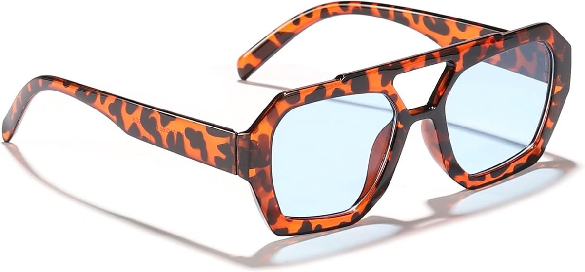 Retro Aviator Zonnebril voor Mannen en Vrouwen met UV400 Bescherming voor Strand en Vakantie