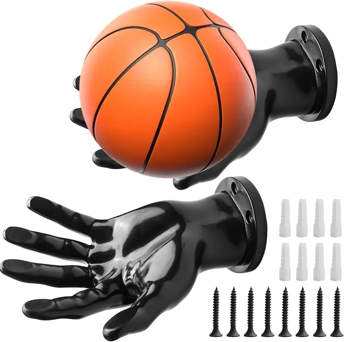 Praktische Wandplanken voor Basketbal en Voetbal, Set van 2, Inclusief Bevestigingsmateriaal, Ideaal voor Sportballen en Ruimtebesparing