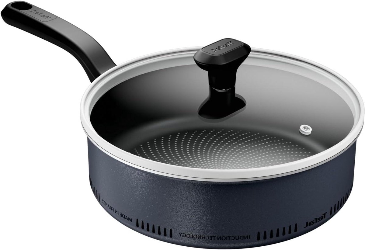 Koekenpan - Koekenpan Lichtgewicht - Snel Eten Bereiden - Lichtgewicht Inductie Pan - 24 cm - Grijs