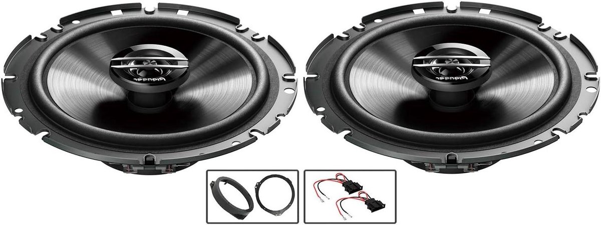 Autoluidsprekers Set - Auto Audio - Muziek Luisteren - 2-Weg Coaxiaal - 4 Inch - Zwart
