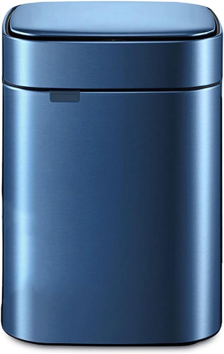 Afvalbak - Prullenbak - Thuis opladen - Automatische inductie - 12 liter - Blauw