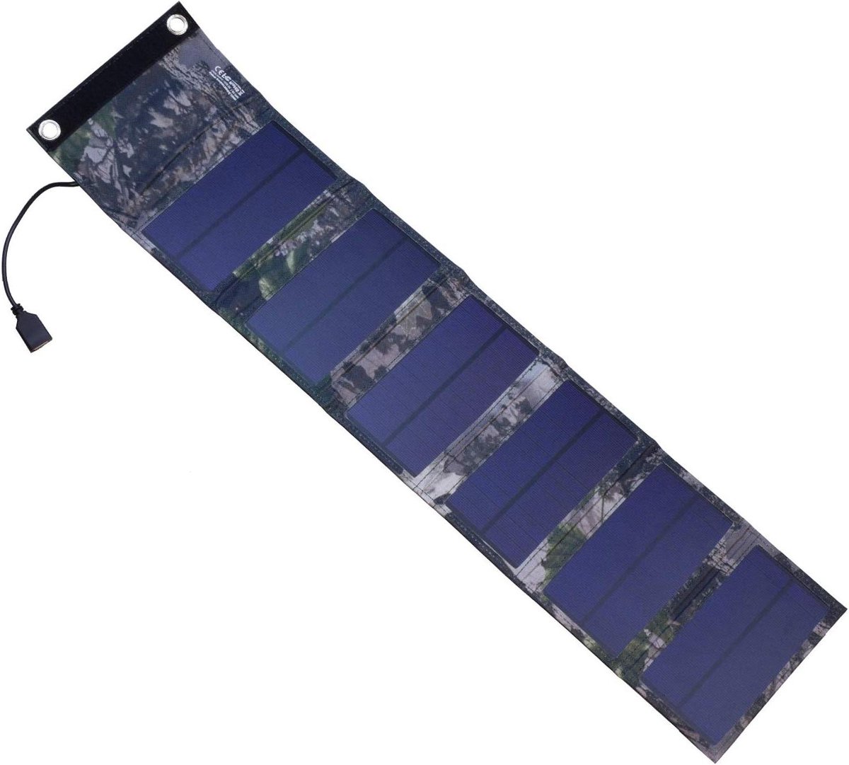 Zonnepaneel Charger - Draagbare Energie - Outdoor Opladen - Waterproof Ontwerp - 9 Watt - Camouflage