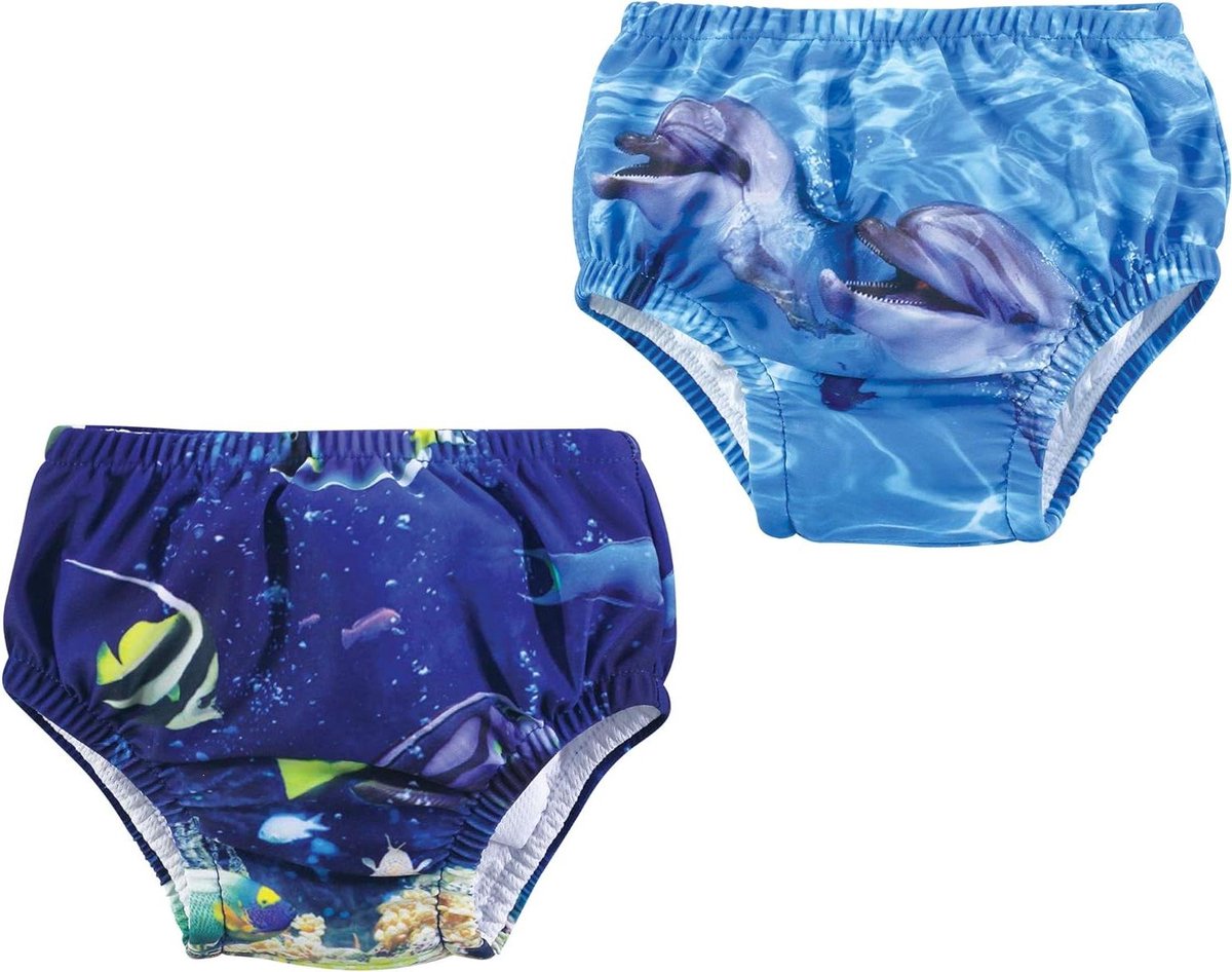 Zwemluiers Baby - Herbruikbare Zwembroek - Waterpret Veilig - Milieuvriendelijk Herbruikbaar - 18-24 Maanden - Coral Reef