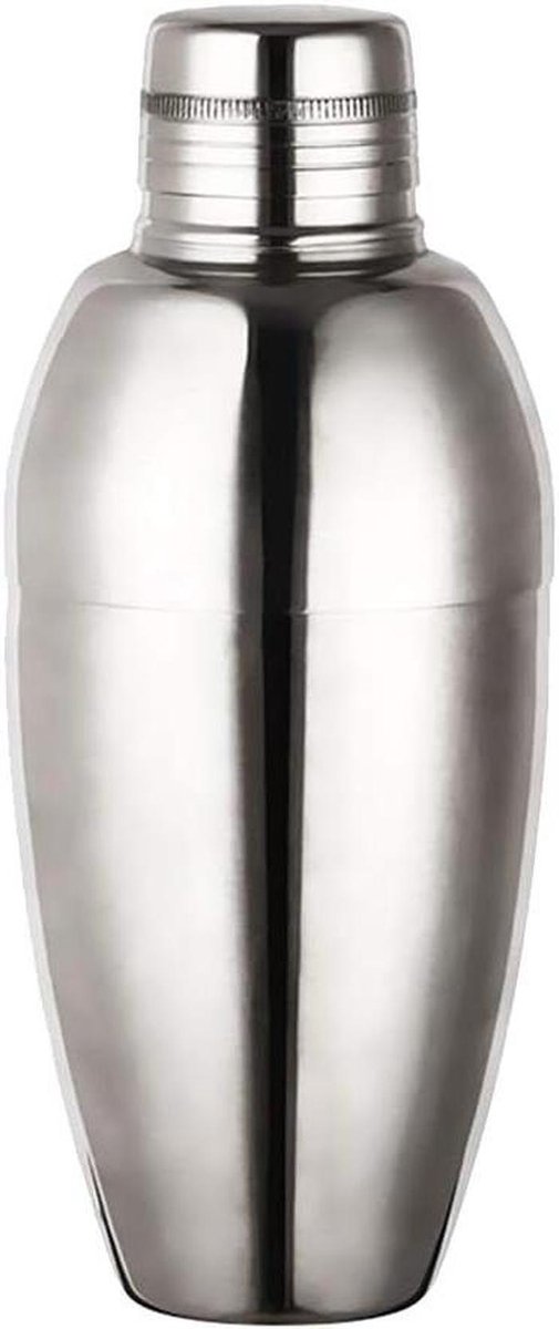 Cocktail Shaker - Drank Mixer - Cocktails Maken - Ingebouwde Zeef - 500 ml - Zilver