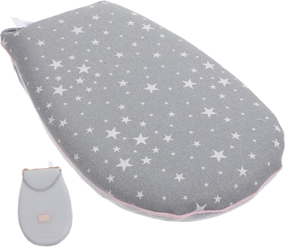 Mini Strijkplank - Stoomhandschoen - Stoom Kleding - Hittebestendig Materiaal - 22 cm - Grijs