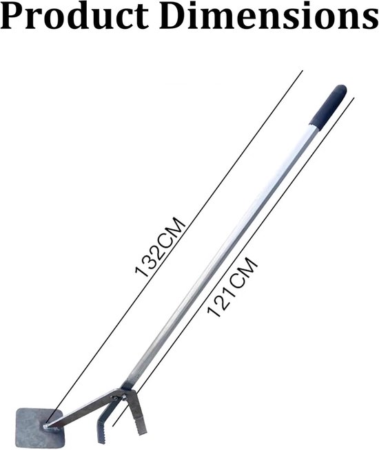 Handmatige Trekker - Wortelverwijderaar Hekpaal - Stronken Verwijderen - Arbeidsbesparend Hefboomprincipe - 92 cm Lengte - Metaal — afbeelding 2