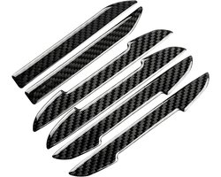 Deurbeschermers Auto - Stootstrips Krasbescherming - Voertuig Beschermen - Koolstofvezel Textuur - 4 stuks - Zwart
