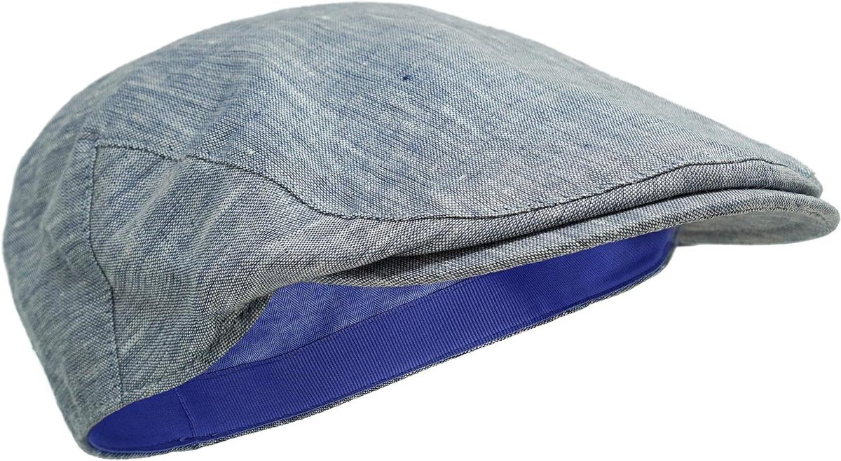 Linnen Flat Cap - Pet Heren - Zomerse Stijl - Traditioneel Iers Linnen - One Size - Natuurlijk