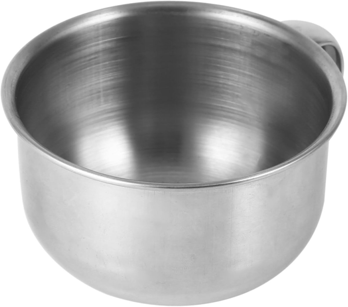 Dailygoods- Scheerkom Roestvrij Staal - Scheerkwast - Scheerzeep - Duurzaam - Stijlvol - Eenvoudig te reinigen - Scheerschaal