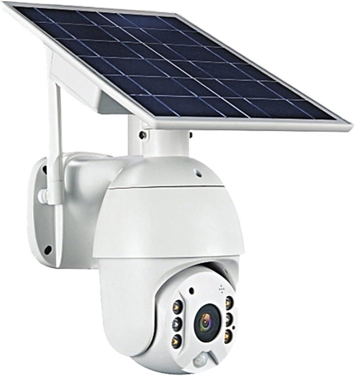 Draadloze Camera - Beveiligingscamera WiFi 4G - Huisbeveiliging - Full Color Nachtzicht - 4MP - Wit