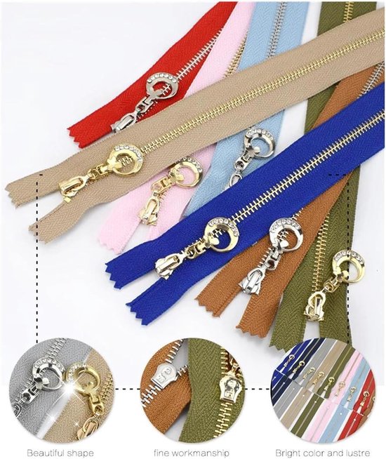 Kunsthars Ritsen - Reparatieset Sluitingen - Kleding Repareren - Sterk Slijtvast - 10 stuks - Veelkleurig — afbeelding 5