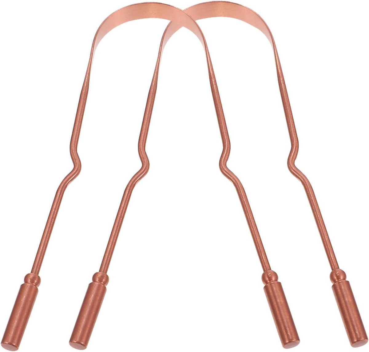 Tongschraper Set - Tongreiniger - Mondhygiëne Verbeteren - Duurzaam Koper - 2 Sets - Goud