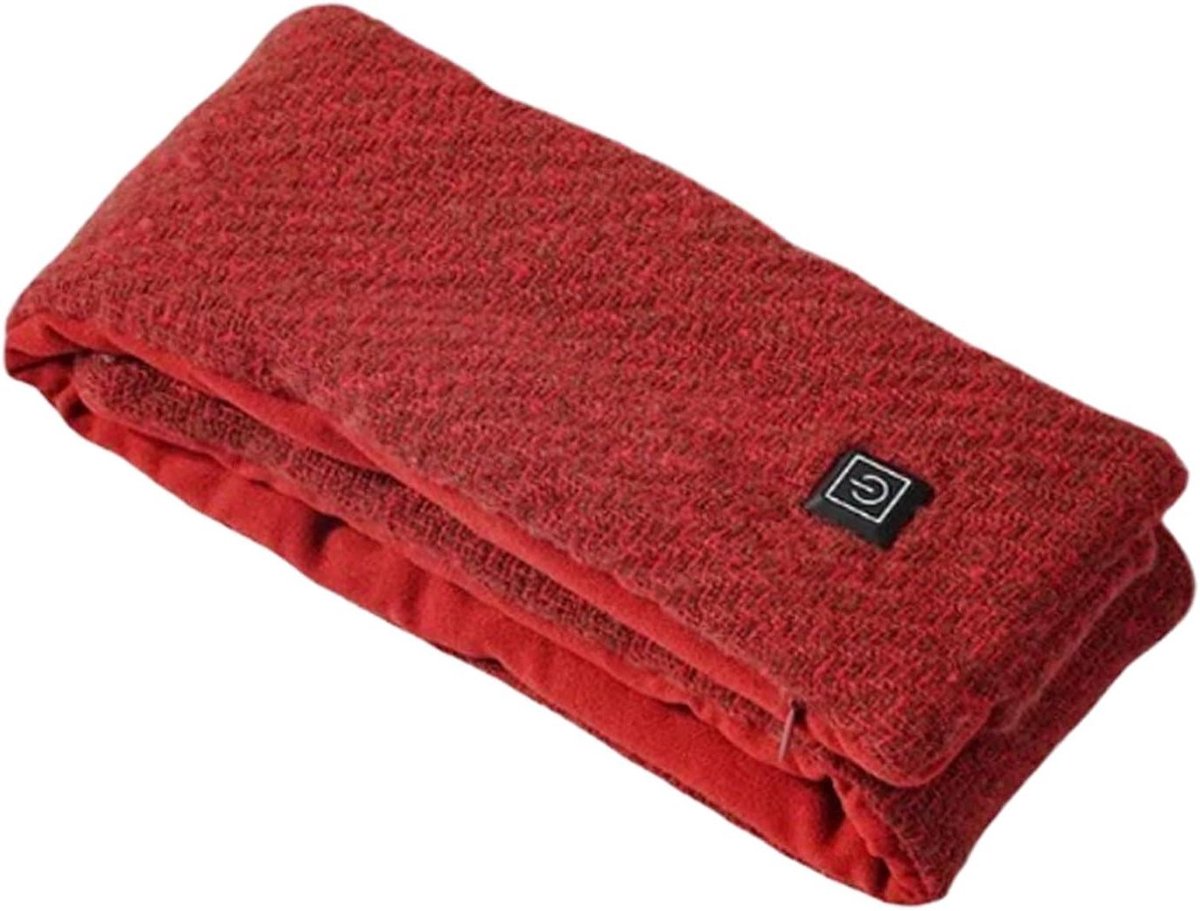 Verwarmde Sjaal - Elektrische Nekwarmer - Warm Blijven - Instelbare Warmte - 80 cm - Zwart