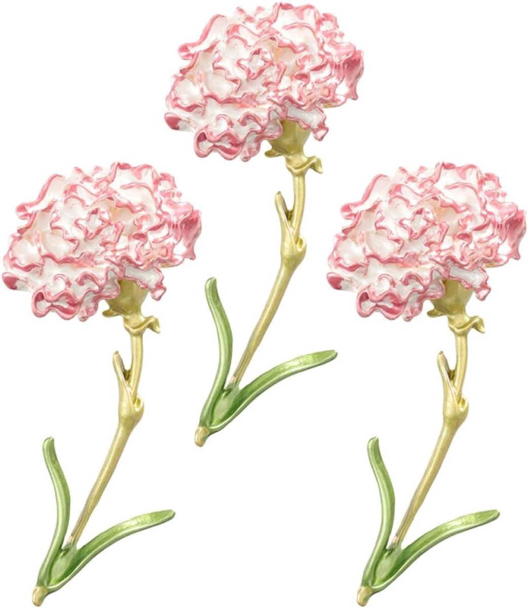 Bloemen Broche - Decoratieve Pin - Kleding Versieren - Duurzame Zinklegering - 7.4 x 4 cm - Roze